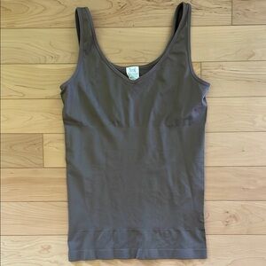 Simply Yummie Shapewear cami Brown Tank Top size L XL